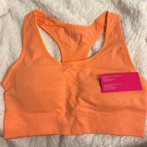 Orange sports bra
